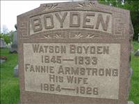 Boyden, Watson and Fannie (Armstrong)